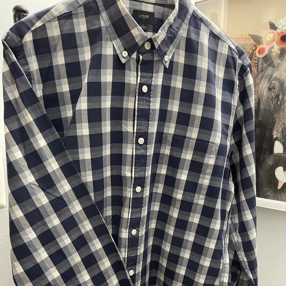 Men blue dress shirt - Picture 5 of 6